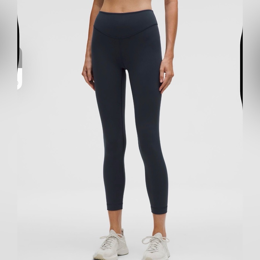 lululemon athletica Wunder Under Smoothcover Navy Leggings 25"